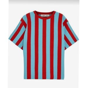 Diane Von Furstenberg Striped Knitted Top Medium